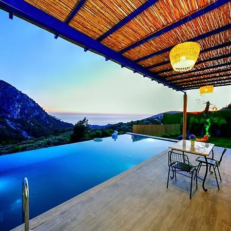 2 Bedroom Private With Infinity Pool And Sea View Villa Faralya